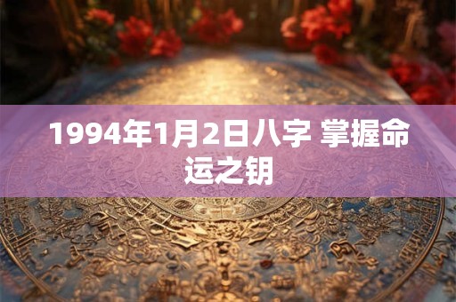 详细阅读:1994年1月2日八字 掌握命运之钥 1994年1月2日八字 掌握命运之钥