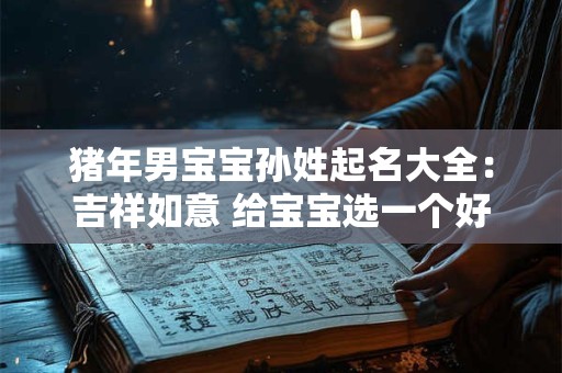 猪年男宝宝孙姓起名大全：吉祥如意 给宝宝选一个好名字