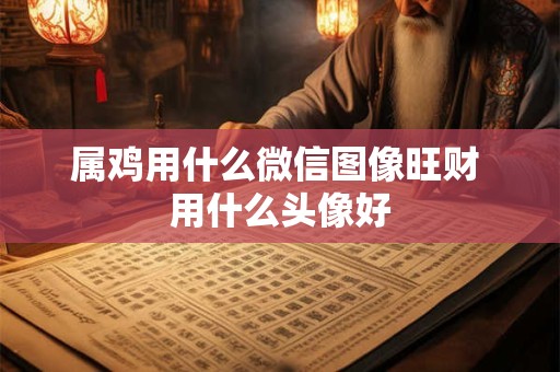 属鸡用什么微信图像旺财 用什么头像好