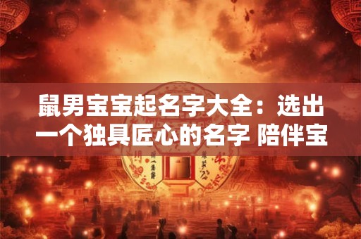 鼠男宝宝起名字大全：选出一个独具匠心的名字 陪伴宝宝一生
