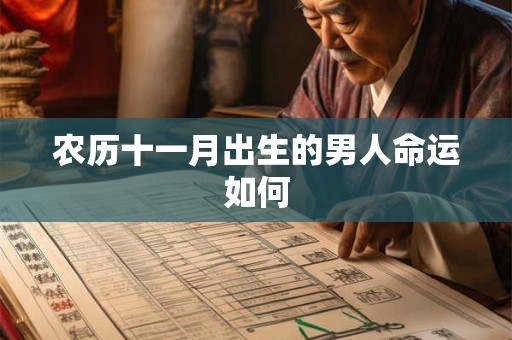 农历十一月出生的男人命运如何