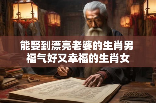 能娶到漂亮老婆的生肖男 福气好又幸福的生肖女