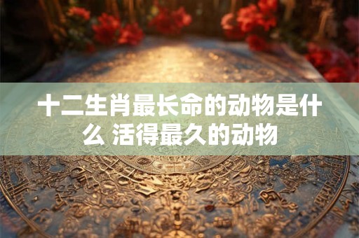 十二生肖最长命的动物是什么 活得最久的动物