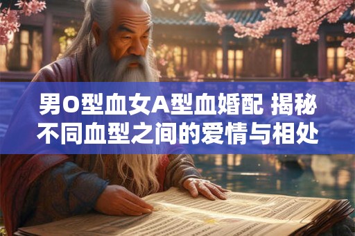 男O型血女A型血婚配 揭秘不同血型之间的爱情与相处方式