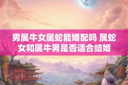 男属牛女属蛇能婚配吗 属蛇女和属牛男是否适合结婚