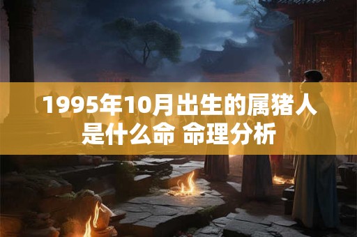 1995年10月出生的属猪人是什么命 命理分析