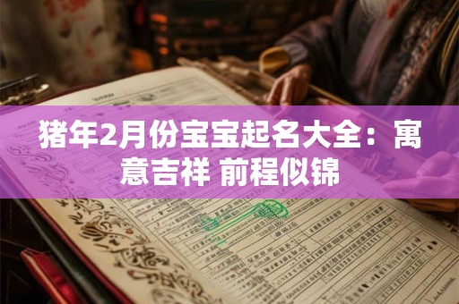 猪年2月份宝宝起名大全：寓意吉祥 前程似锦