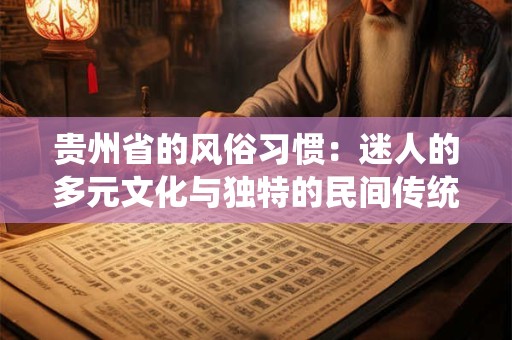 贵州省的风俗习惯：迷人的多元文化与独特的民间传统
