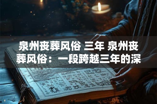 泉州丧葬风俗 三年 泉州丧葬风俗：一段跨越三年的深刻记忆