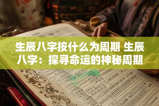 生辰八字按什么为周期 生辰八字：探寻命运的神秘周期