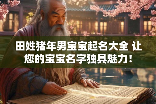 田姓猪年男宝宝起名大全 让您的宝宝名字独具魅力！
