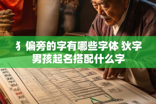 犭偏旁的字有哪些字体 狄字男孩起名搭配什么字