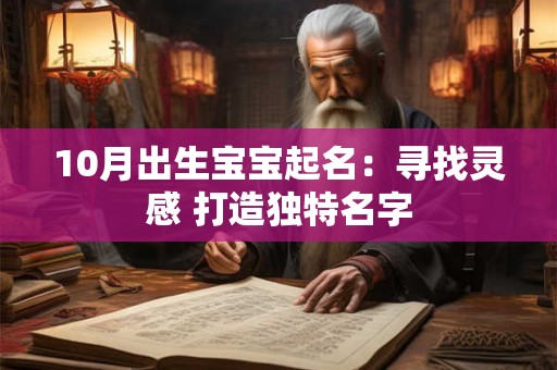 10月出生宝宝起名：寻找灵感 打造独特名字