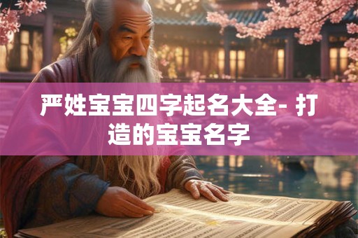 严姓宝宝四字起名大全- 打造的宝宝名字