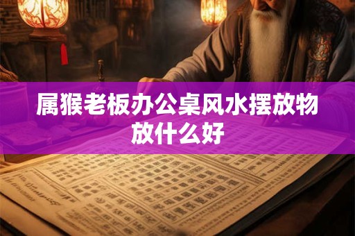 属猴老板办公桌风水摆放物放什么好