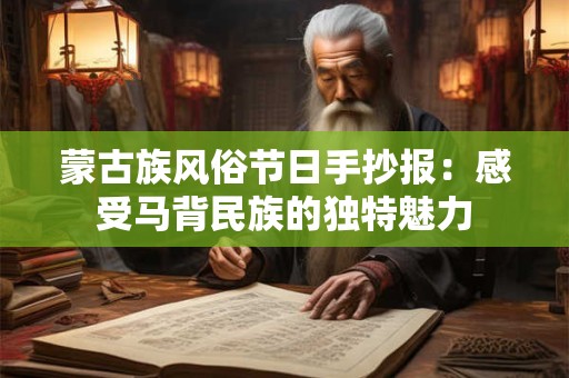 蒙古族风俗节日手抄报：感受马背民族的独特魅力