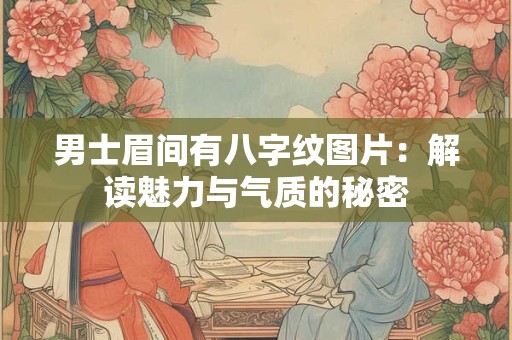 男士眉间有八字纹图片：解读魅力与气质的秘密