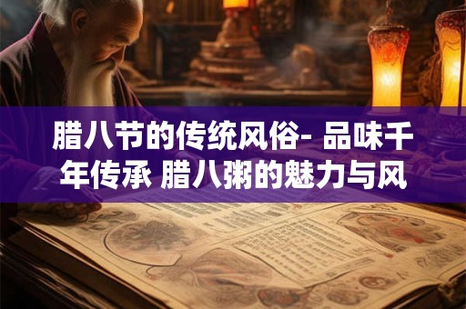 腊八节的传统风俗- 品味千年传承 腊八粥的魅力与风俗
