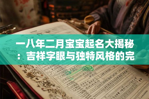 一八年二月宝宝起名大揭秘：吉祥字眼与独特风格的完美结合