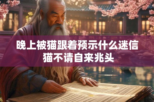 晚上被猫跟着预示什么迷信 猫不请自来兆头