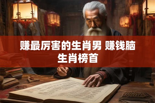 赚最厉害的生肖男 赚钱脑生肖榜首
