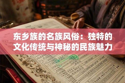 东乡族的名族风俗：独特的文化传统与神秘的民族魅力！