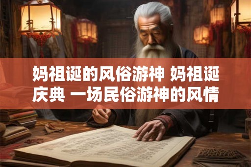 妈祖诞的风俗游神 妈祖诞庆典 一场民俗游神的风情盛宴