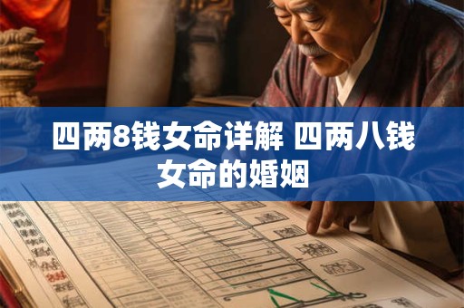 四两8钱女命详解 四两八钱女命的婚姻