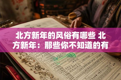 北方新年的风俗有哪些 北方新年：那些你不知道的有趣风俗