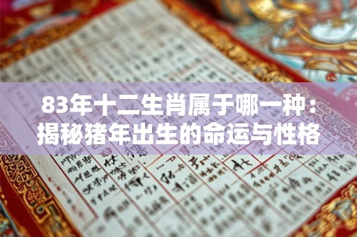83年十二生肖属于哪一种：揭秘猪年出生的命运与性格