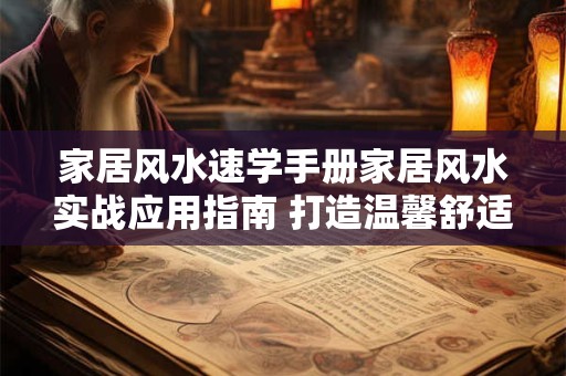 家居风水速学手册家居风水实战应用指南 打造温馨舒适家居！
