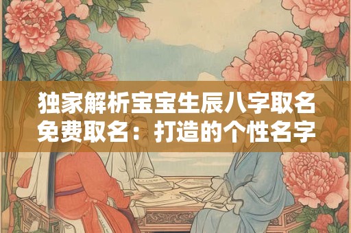 独家解析宝宝生辰八字取名免费取名：打造的个性名字！