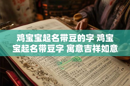 详细阅读:鸡宝宝起名带豆的字 鸡宝宝起名带豆字 寓意吉祥如意 鸡宝宝起名带豆的字 鸡宝宝起名带豆字 寓意吉祥如意