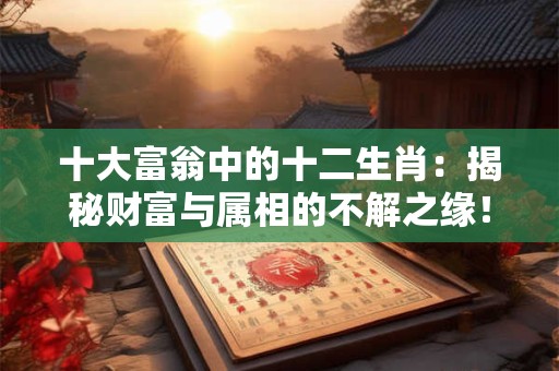十大富翁中的十二生肖：揭秘财富与属相的不解之缘！