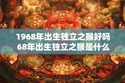1968年出生独立之猴好吗 68年出生独立之猴是什么命