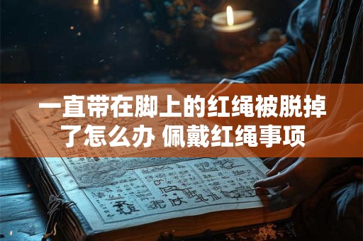 一直带在脚上的红绳被脱掉了怎么办 佩戴红绳事项