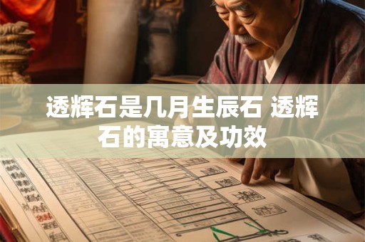 透辉石是几月生辰石 透辉石的寓意及功效
