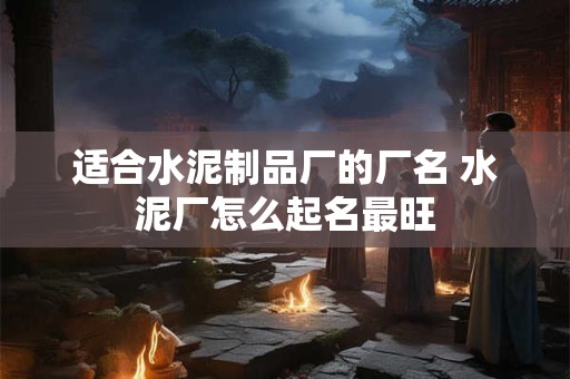 适合水泥制品厂的厂名 水泥厂怎么起名最旺