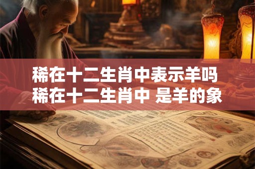 稀在十二生肖中表示羊吗 稀在十二生肖中 是羊的象征吗