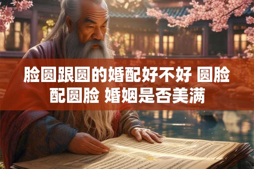 脸圆跟圆的婚配好不好 圆脸配圆脸 婚姻是否美满