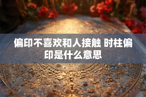 偏印不喜欢和人接触 时柱偏印是什么意思