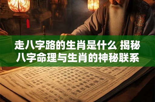 走八字路的生肖是什么 揭秘八字命理与生肖的神秘联系！