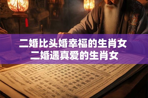 二婚比头婚幸福的生肖女 二婚遇真爱的生肖女