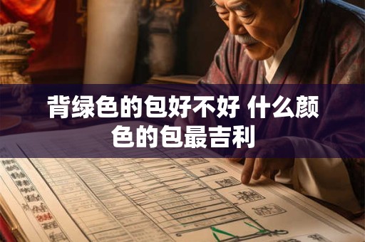背绿色的包好不好 什么颜色的包最吉利