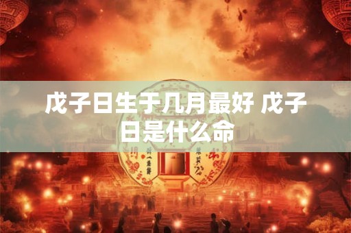 戊子日生于几月最好 戊子日是什么命