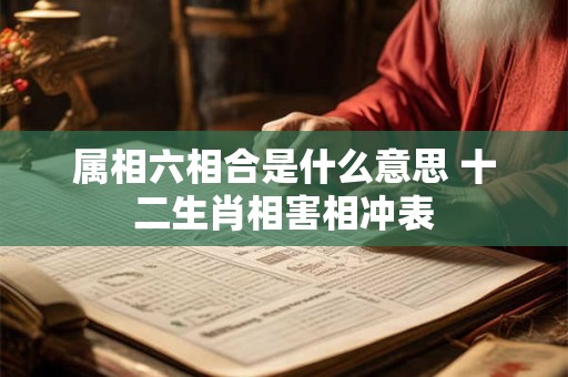 属相六相合是什么意思 十二生肖相害相冲表