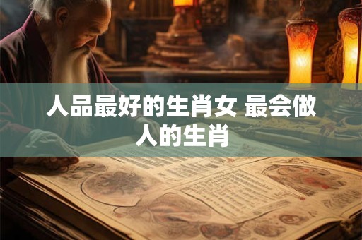 人品最好的生肖女 最会做人的生肖