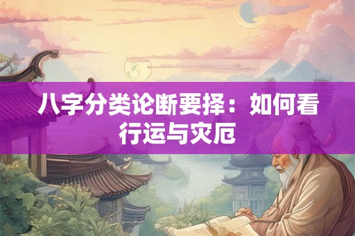 八字分类论断要择：如何看行运与灾厄