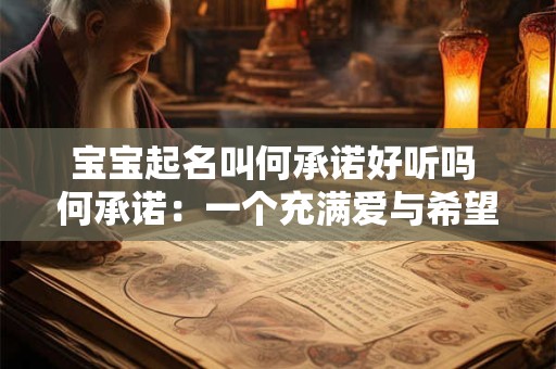 宝宝起名叫何承诺好听吗 何承诺：一个充满爱与希望的名字