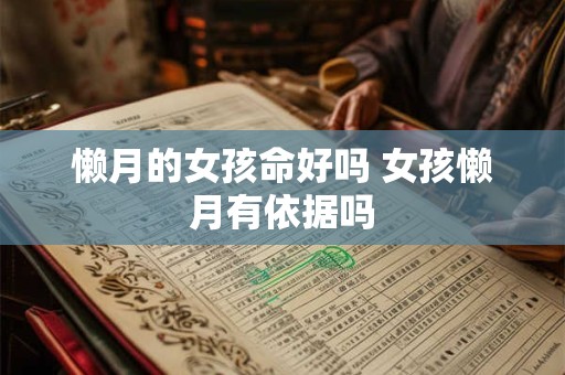 懒月的女孩命好吗 女孩懒月有依据吗